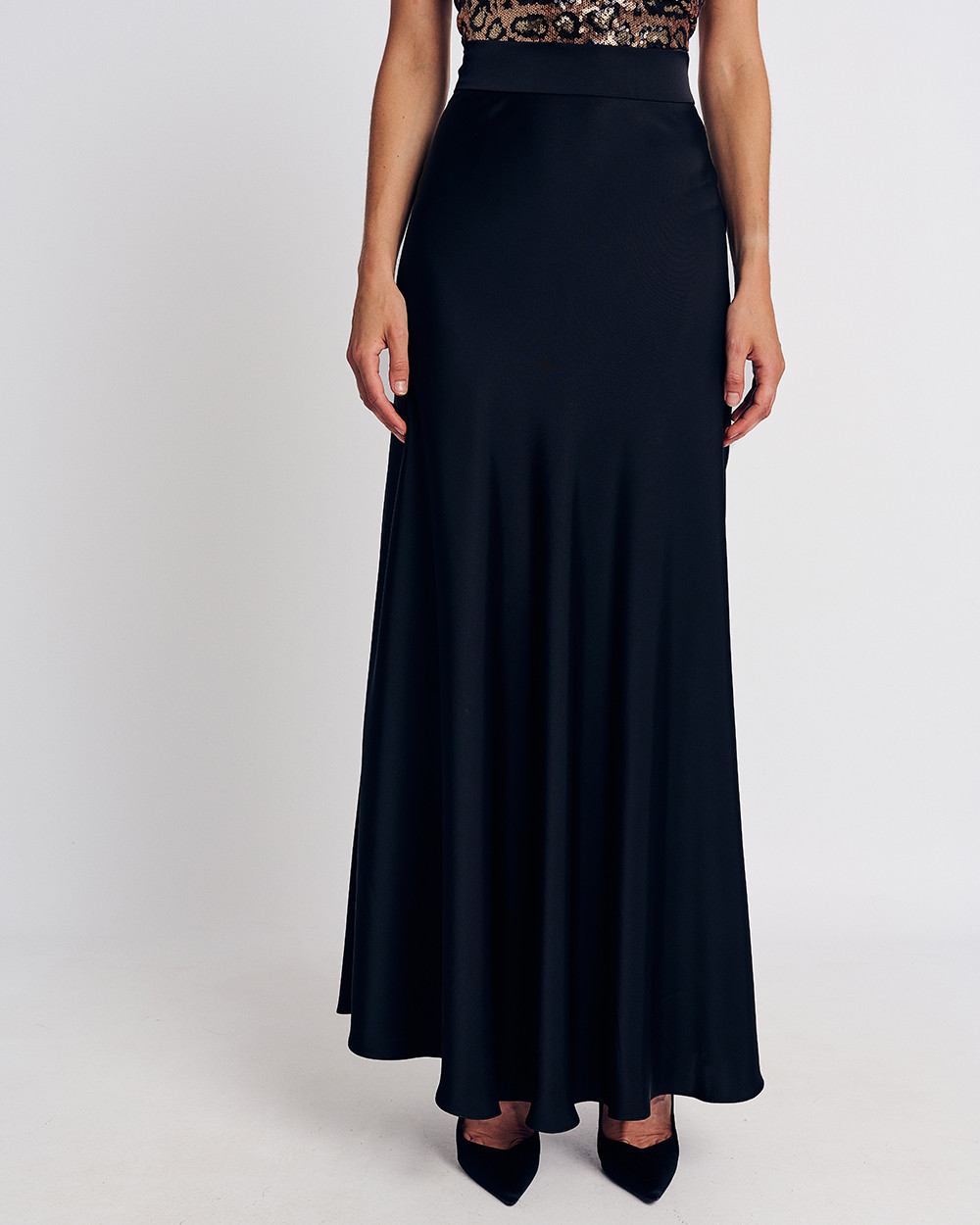 Φούστα satin maxi