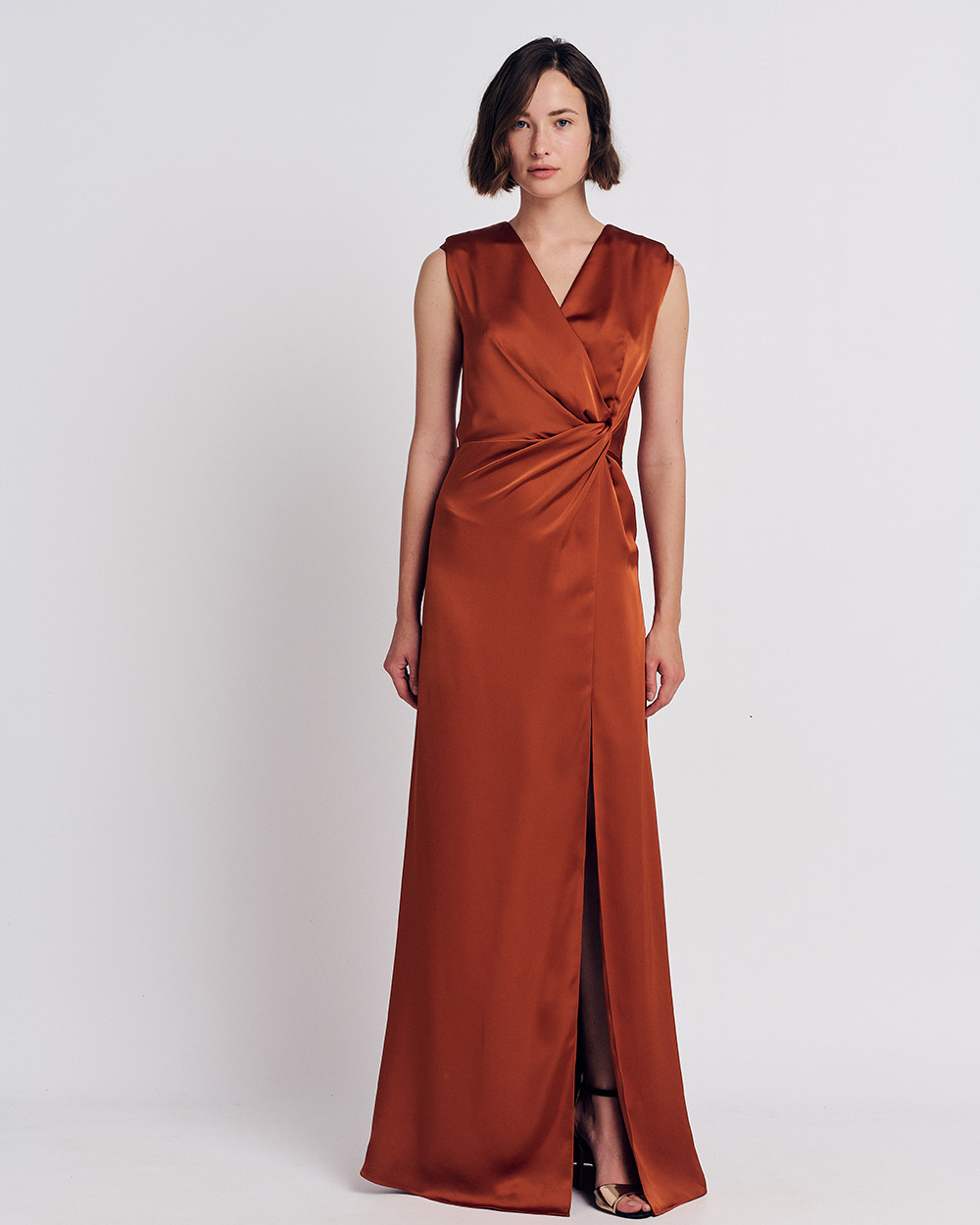 Φόρεμα satin maxi